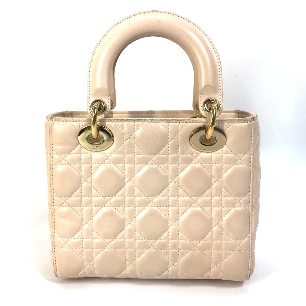 CHRISTIAN DIOR Cream Leather Shoulder Bag - Picture 2 of 16